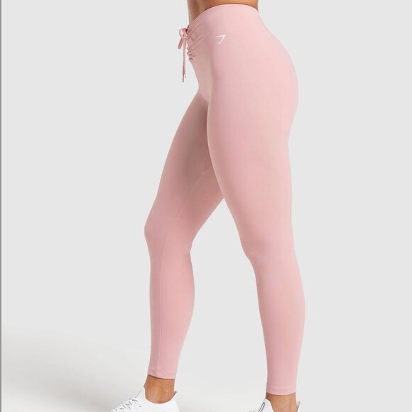 Gymshark Ruche Leggings - Light Pink - Medium - Picture 2 of 6